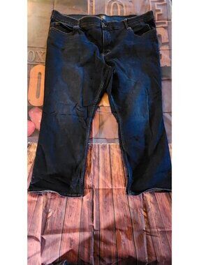 Lee Stretch Straight Leg Jeans 24W Blue Denim